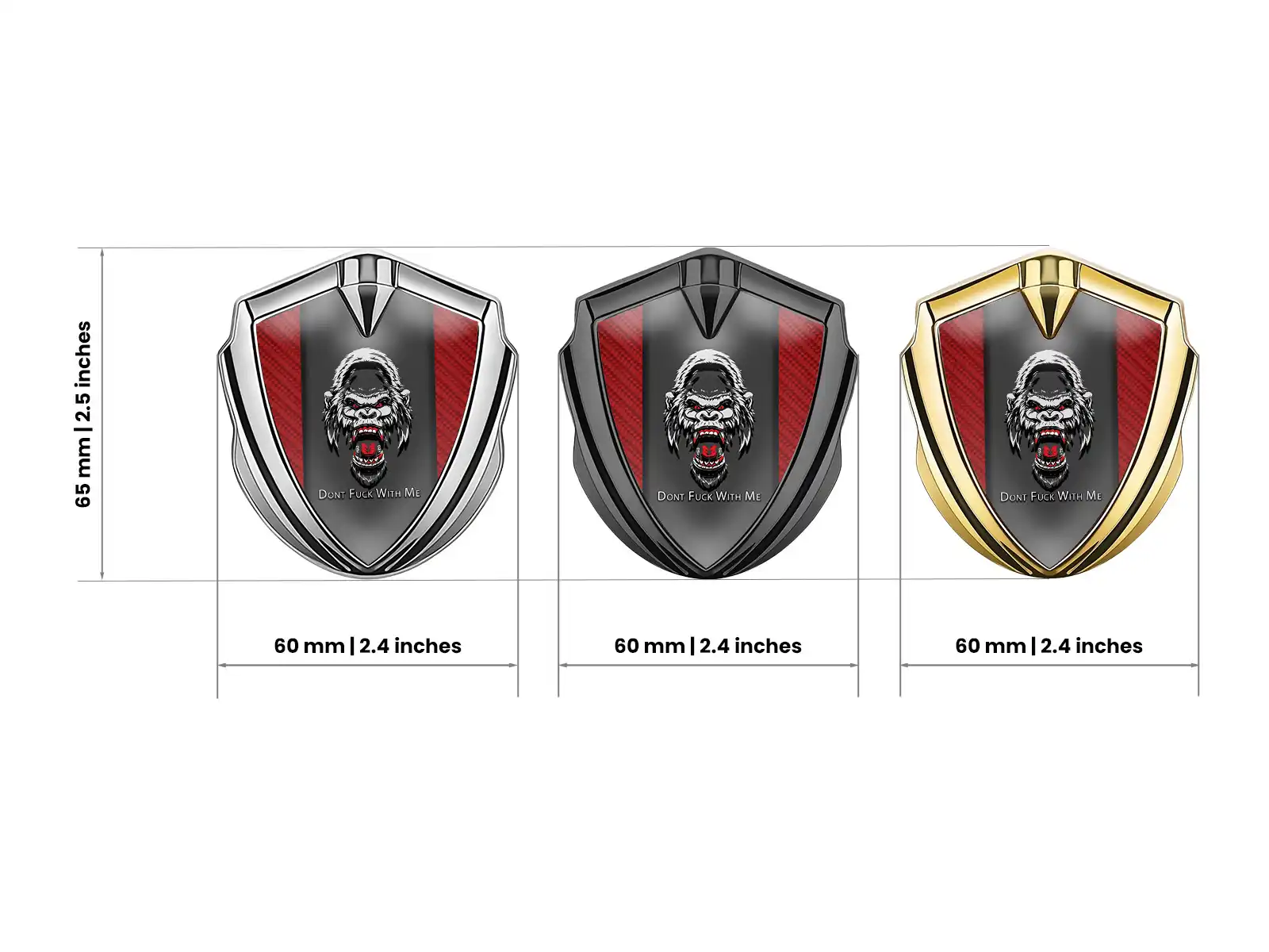 Metal Emblem Badge Minimal Style Luxury Look